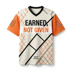 Earned Not Given Mesh Football Jersey Inspired by Kobe Bryant x Air Force 1 Lord of The Rings Jersey