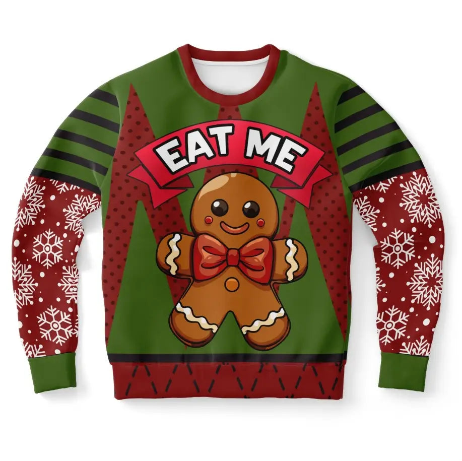 Eat Me Gingerbread Christmas Sweater – Funny Holiday Sweatshirt