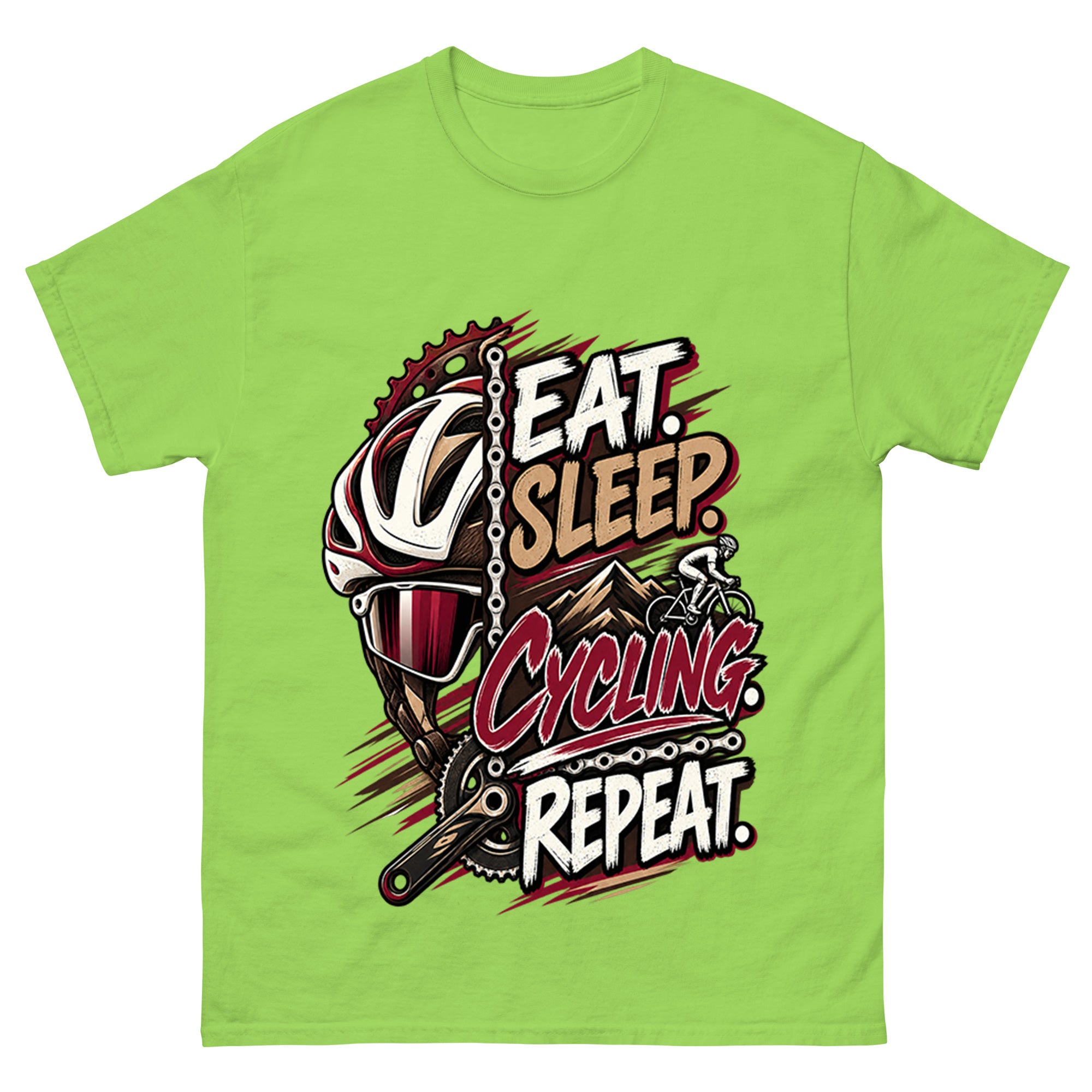 Eat Sleep Cycling Repeat - Cycling Sport Unisex Tee
