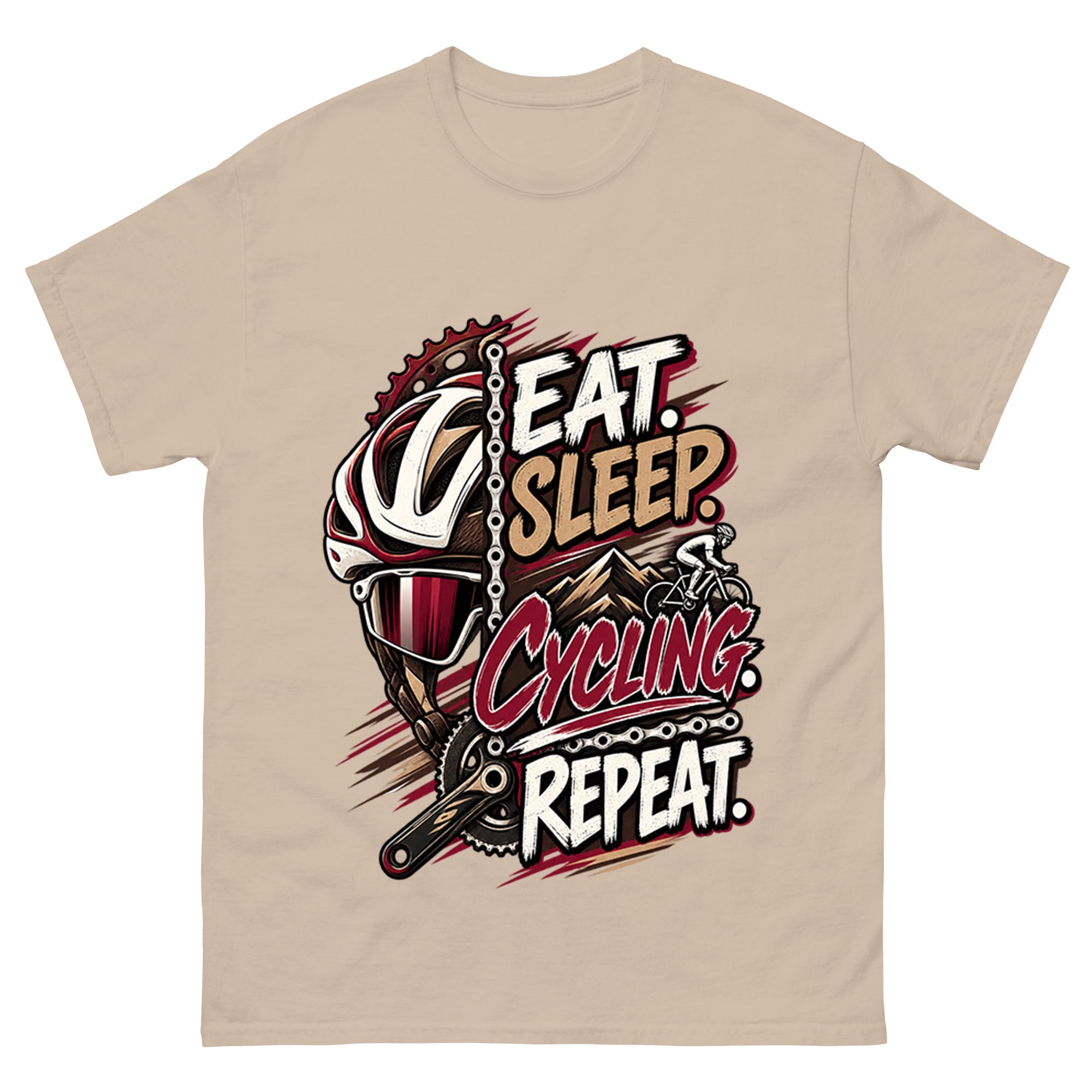 Eat Sleep Cycling Repeat - Cycling Sport Unisex Tee