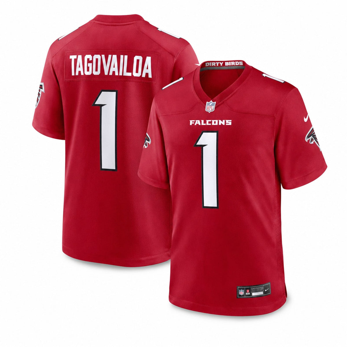 Atlanta Falcons Tua Tagovailoa Game Jersey Loose Fit - 1