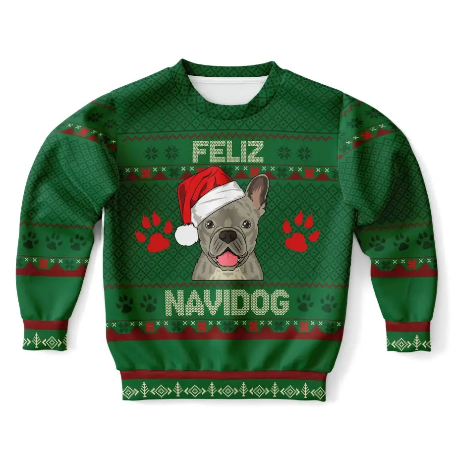 Feliz Navidog - French Bulldog Ugly Christmas Sweater