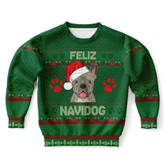 Feliz Navidog - French Bulldog Ugly Christmas Sweater