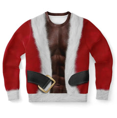 Fit Santa - African American Christmas Sweater