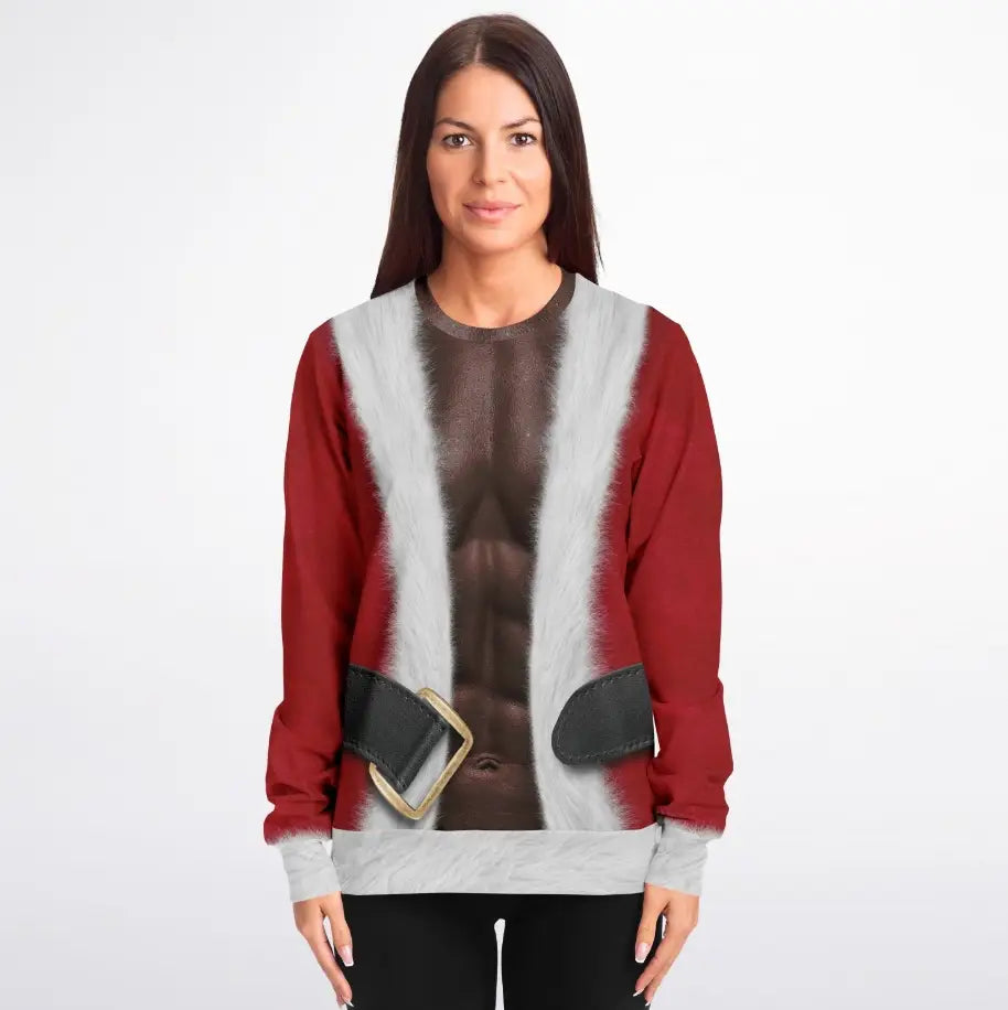 Fit Santa - African American Christmas Sweater