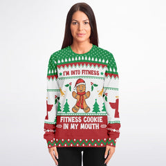 Fitness Cookie Christmas Sweater – Funny Ugly Holiday Sweatshirt