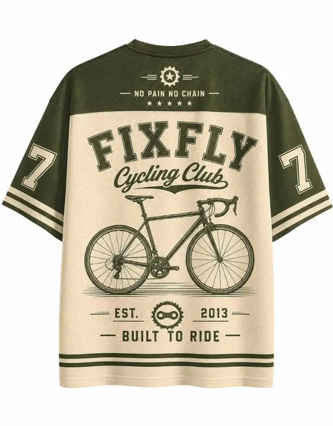 FixFly Built To Ride Cycling Club Mesh Jersey