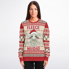 Fleece Navidad Christmas Sweater – Funny Ugly Holiday Sweatshirt