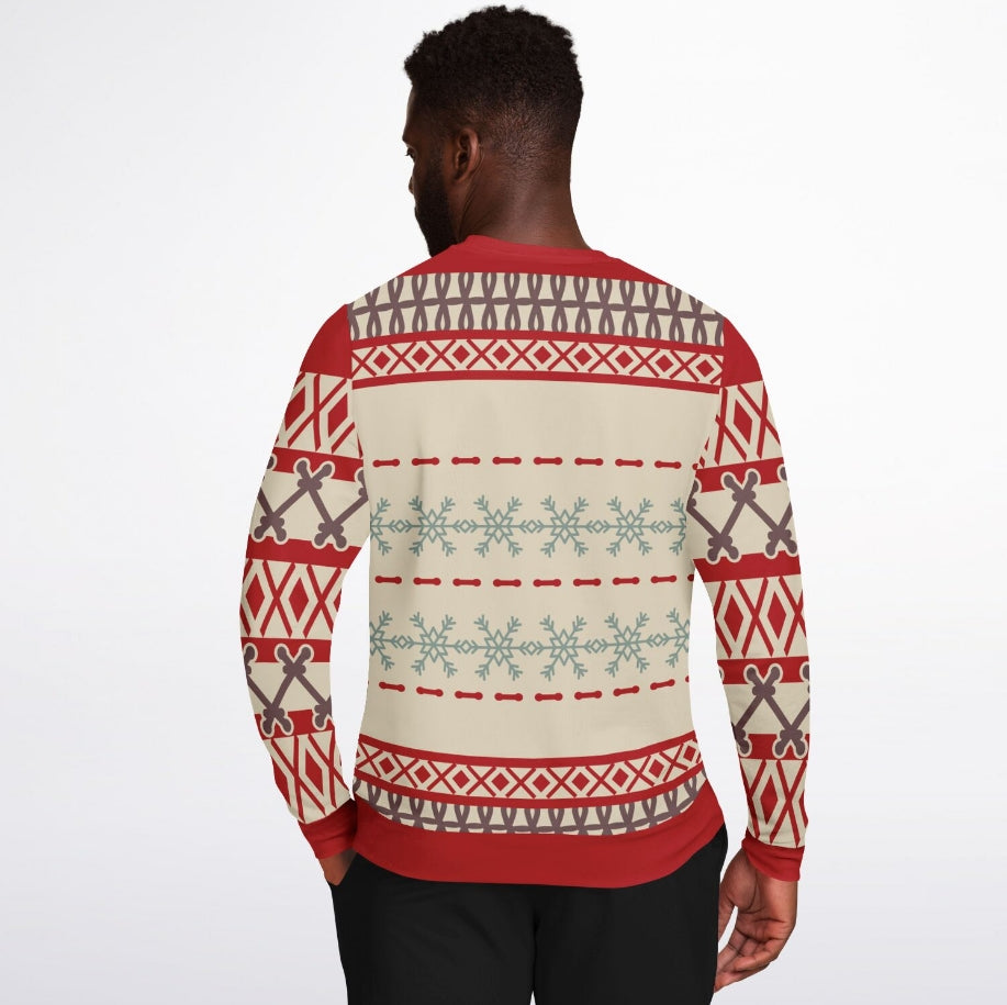 Fleece Navidad Christmas Sweater – Funny Ugly Holiday Sweatshirt