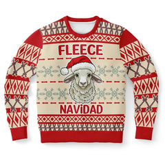 Fleece Navidad Christmas Sweater – Funny Ugly Holiday Sweatshirt