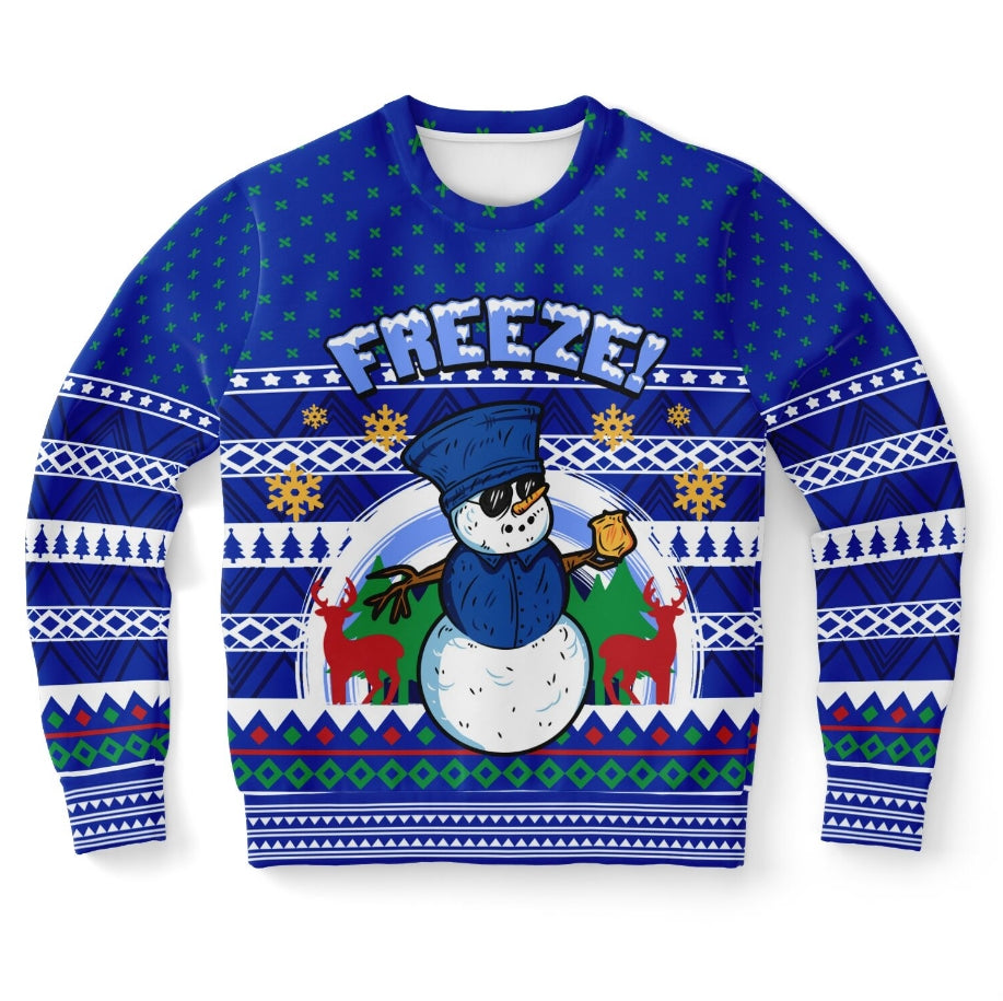 Freeze Christmas Sweater – Funny Ugly Holiday Sweatshirt