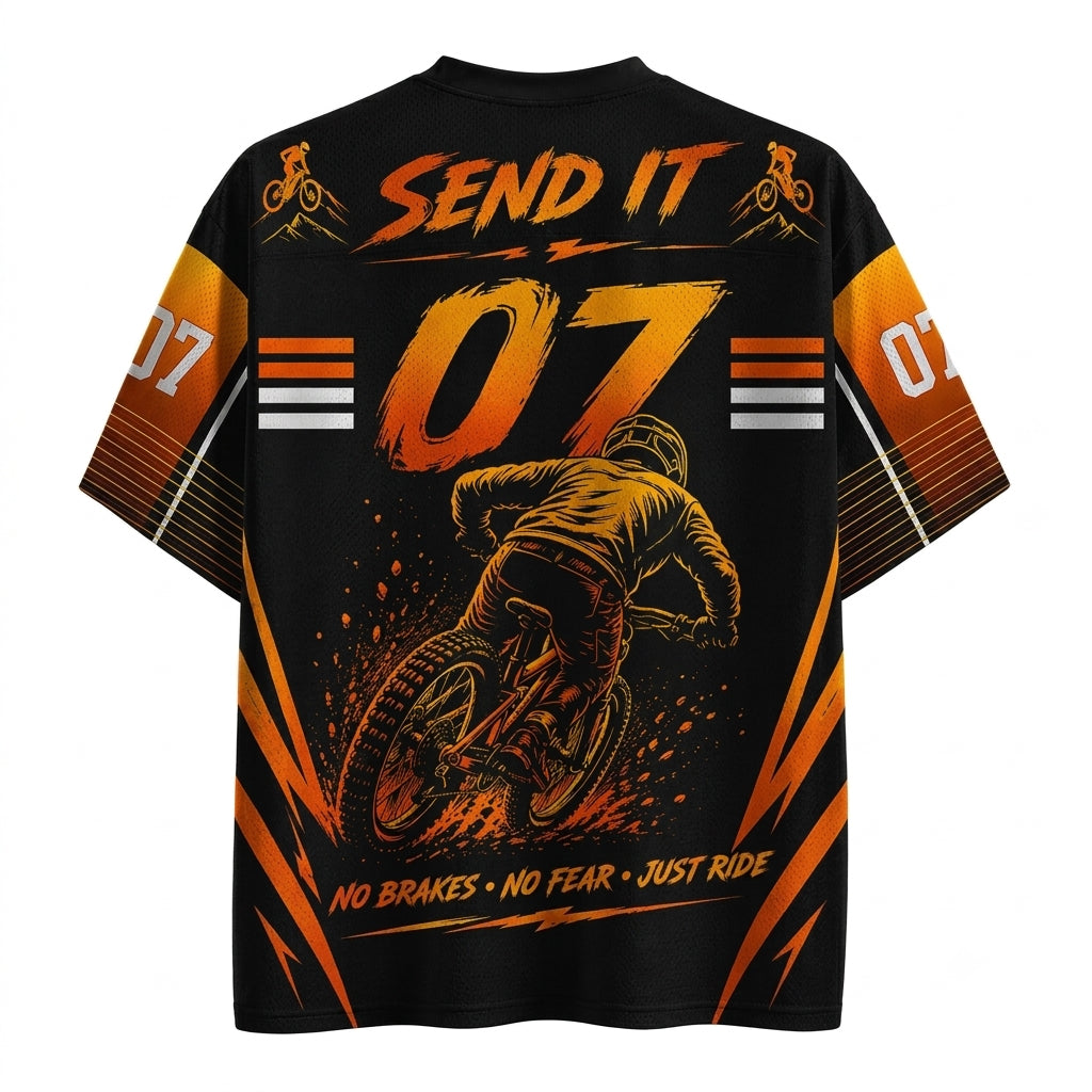 Full Send Downhill - Freeride MTB Cycling Mesh Jersey