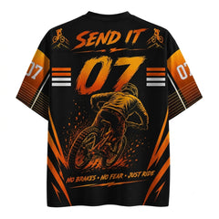 Full Send Downhill - Freeride MTB Cycling Mesh Jersey