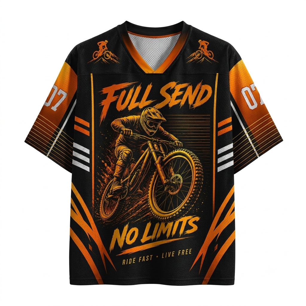 Full Send Downhill - Freeride MTB Cycling Mesh Jersey