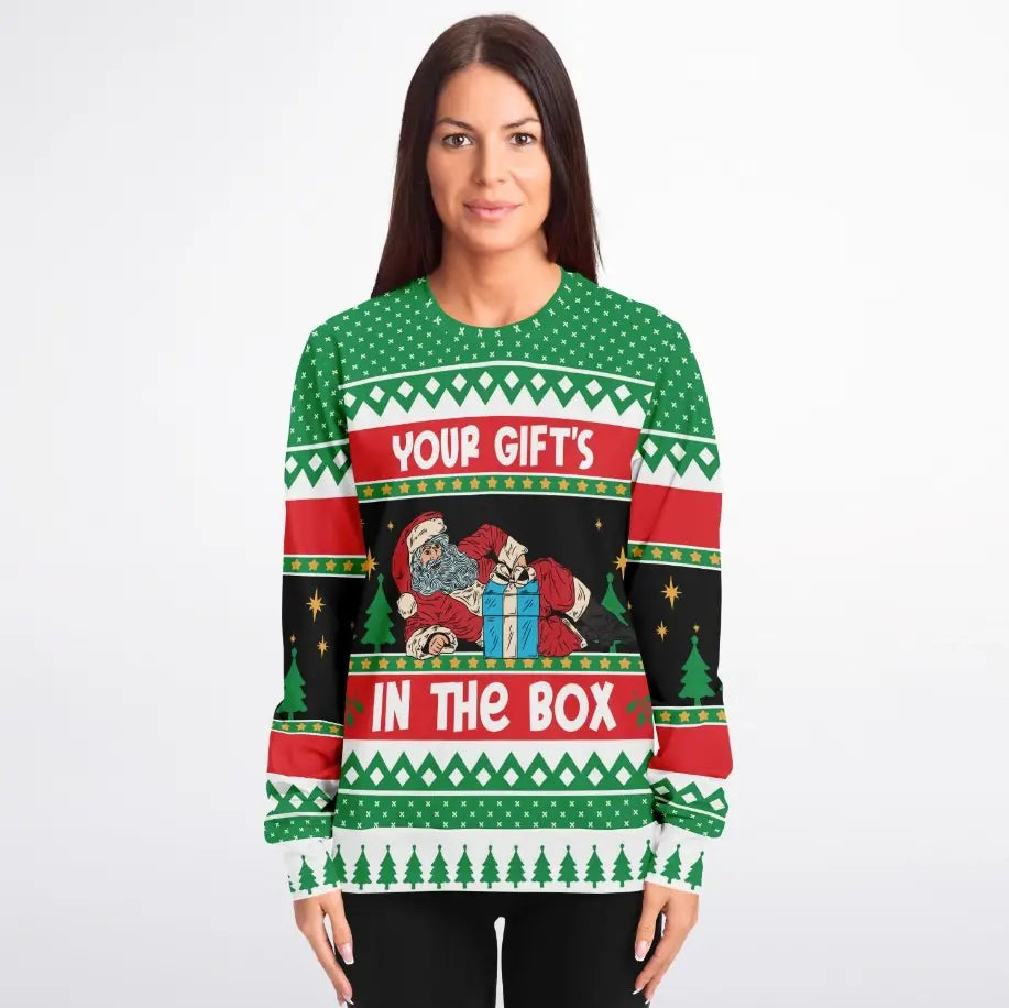 Gift In The Box Ugly Christmas Sweater