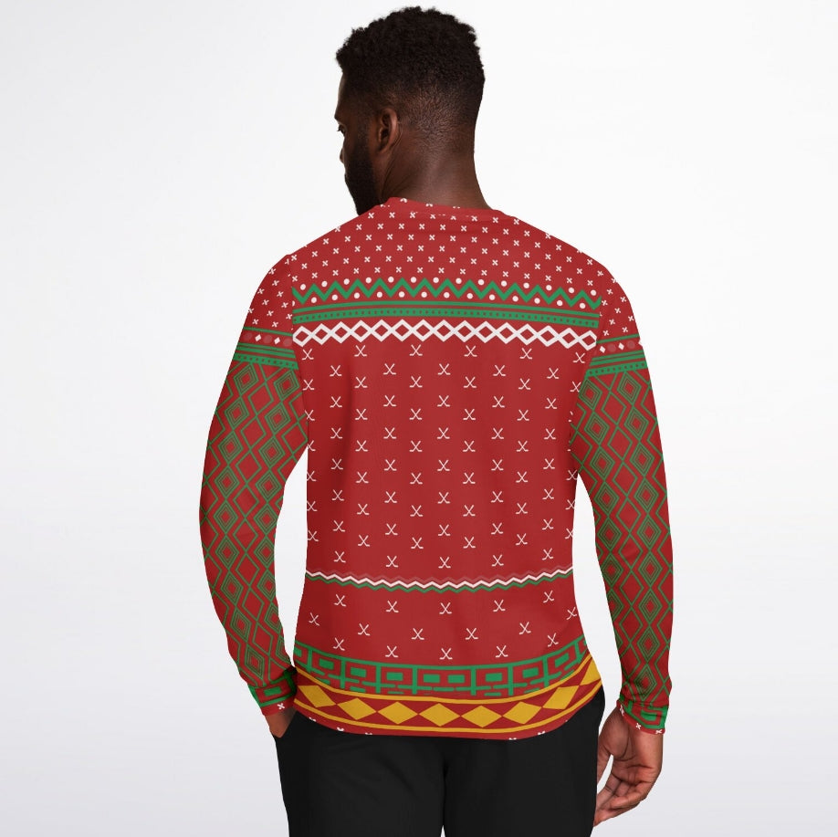 Happy Hockeydays Christmas Sweater – Funny Ugly Holiday Sweatshirt