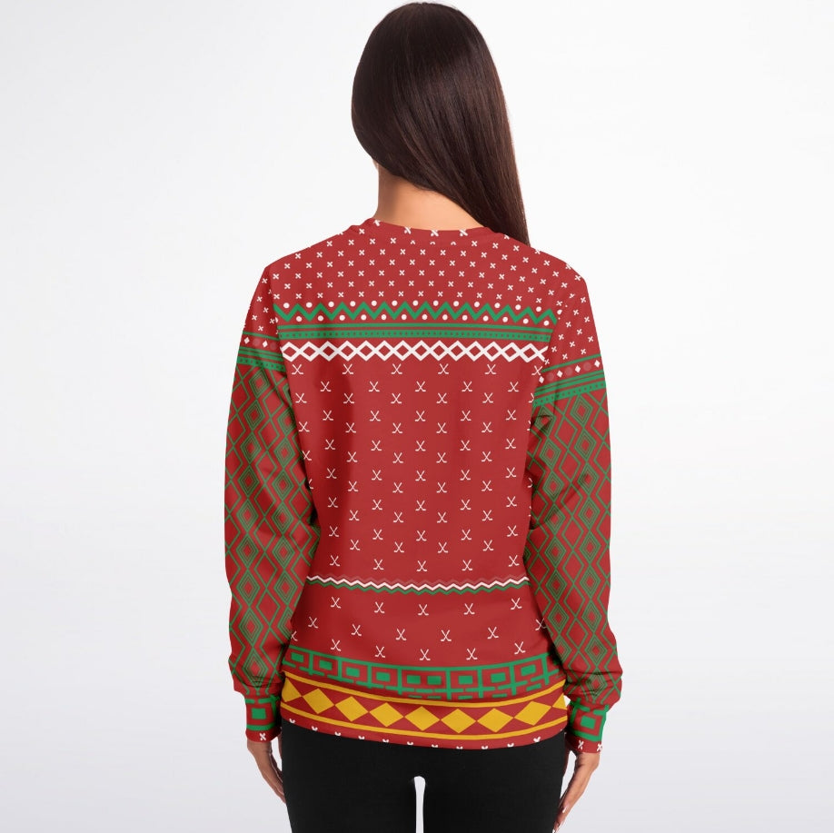 Happy Hockeydays Christmas Sweater – Funny Ugly Holiday Sweatshirt