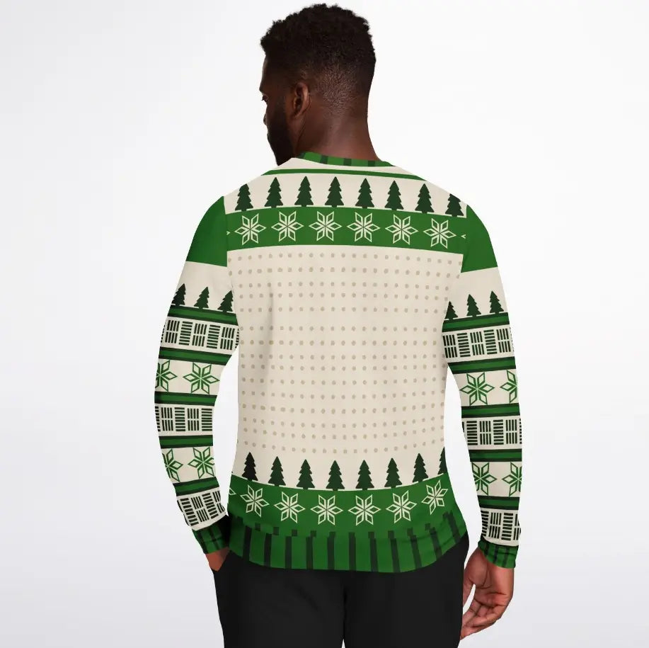 Happy Holla Days Reindeer Christmas Sweater – Funny Ugly Holiday Sweatshirt