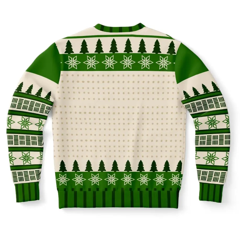Happy Holla Days Reindeer Christmas Sweater – Funny Ugly Holiday Sweatshirt