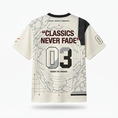 Honor The Original Mesh Football Jersey Inspired by Air Jordan 3 White Cement Reimagined Jersey
