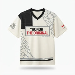 Honor The Original Mesh Football Jersey Inspired by Air Jordan 3 White Cement Reimagined Jersey