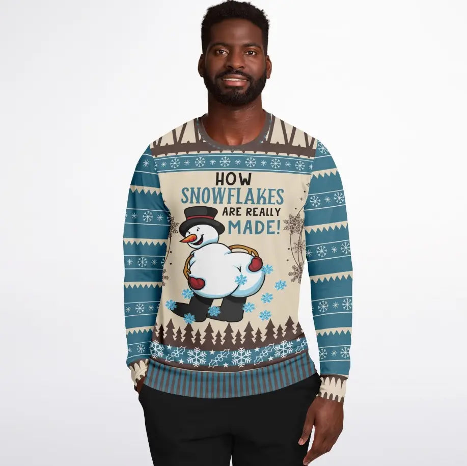 How Snowflakes Are Really Made Ugly Christmas Sweater