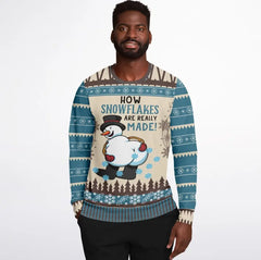 How Snowflakes Are Really Made Ugly Christmas Sweater