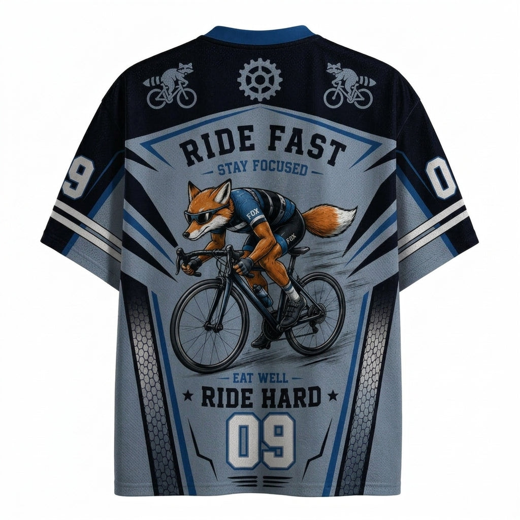 I Cycle So I Can Eat Garbage Fox Cycling Mesh Jersey