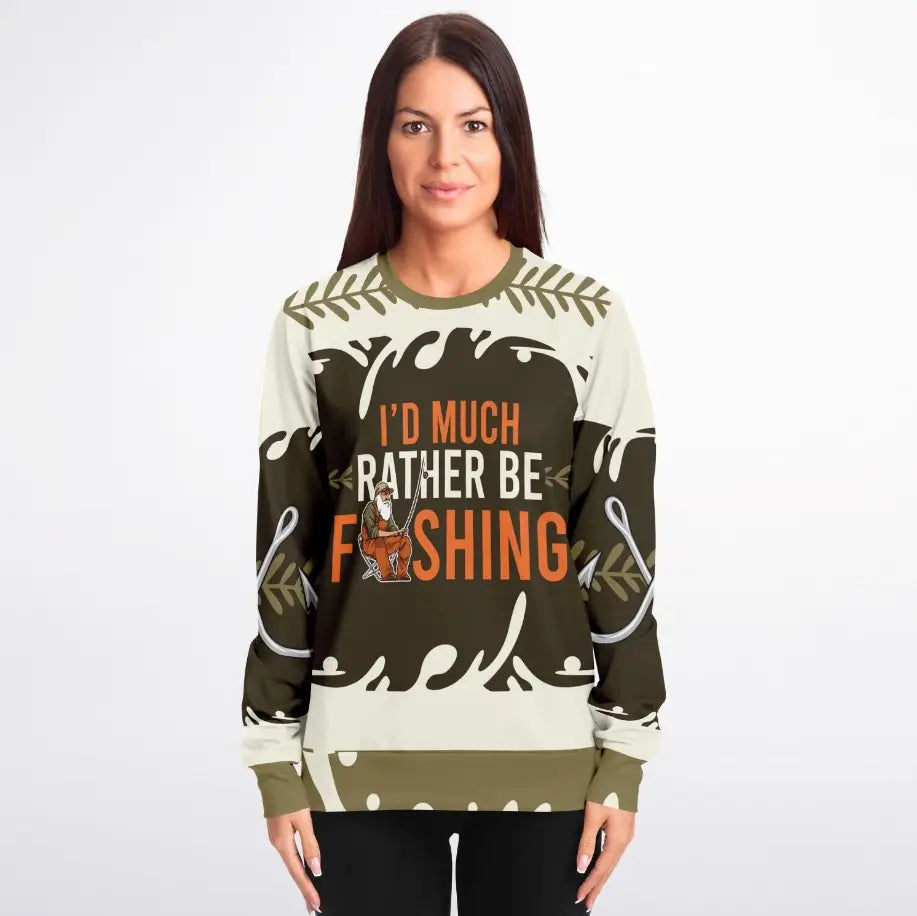 I’d Much Rather Be Fishing Christmas Sweater