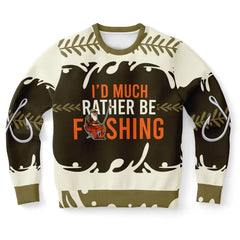 I’d Much Rather Be Fishing Christmas Sweater