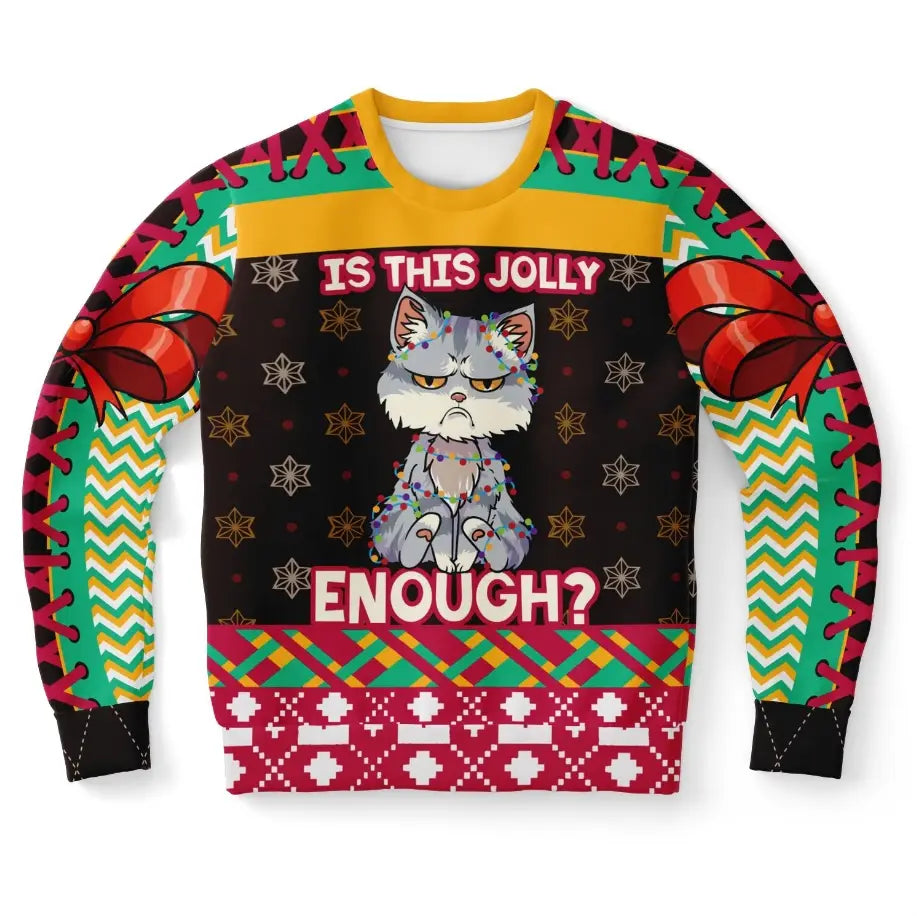 'Is This Jolly Enough?' Grumpy Cat Ugly Christmas Sweater