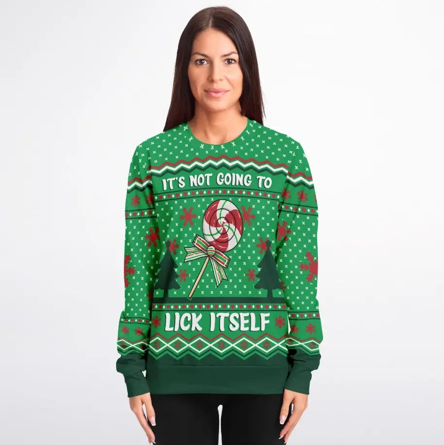It's Not Going To Lick Itself Ugly Christmas Sweater