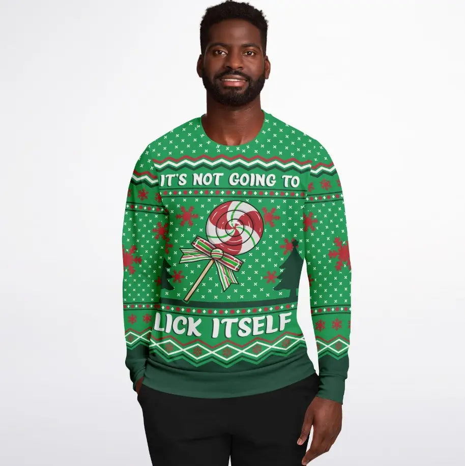 It's Not Going To Lick Itself Ugly Christmas Sweater