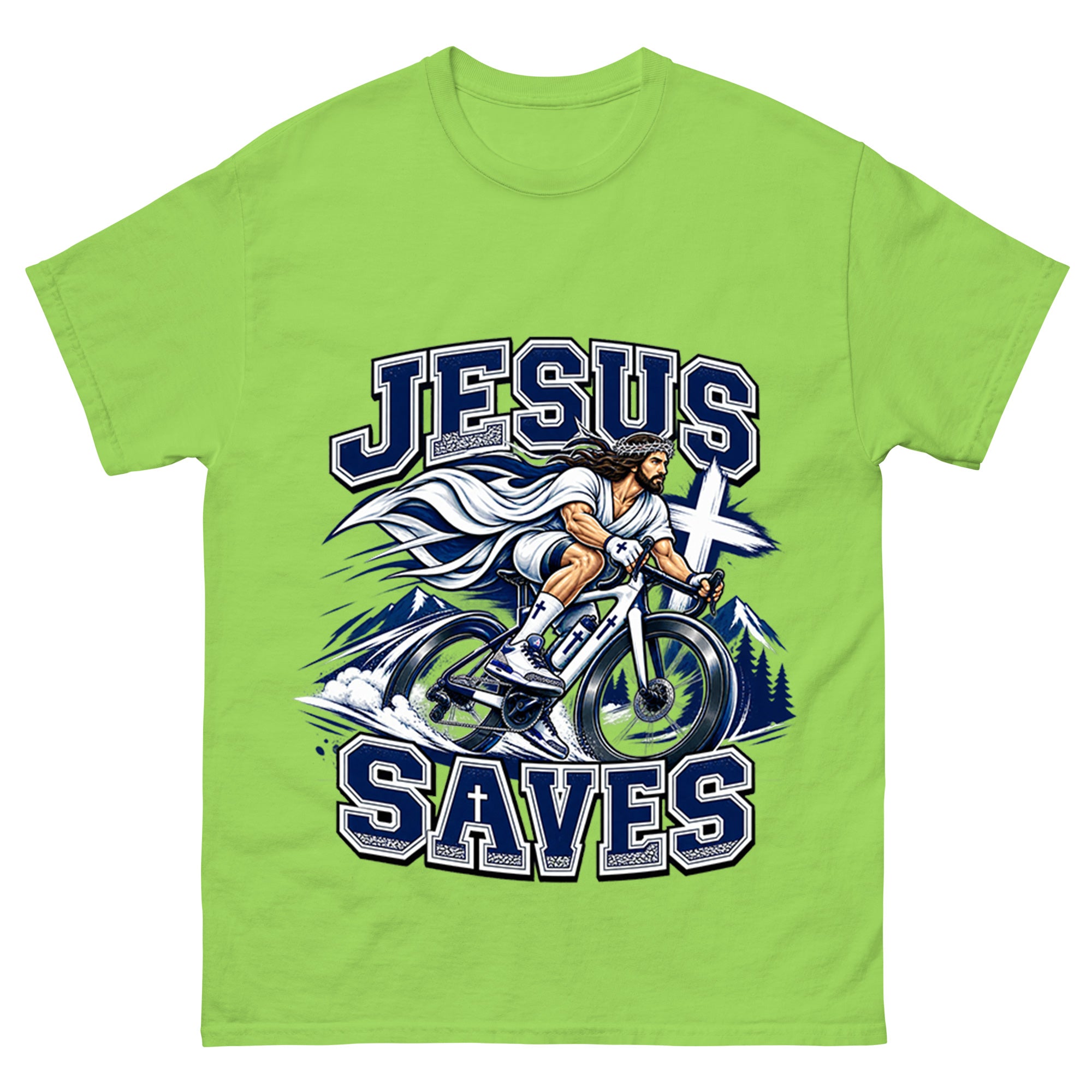 Jesus Save Cycling Unisex T-shirt