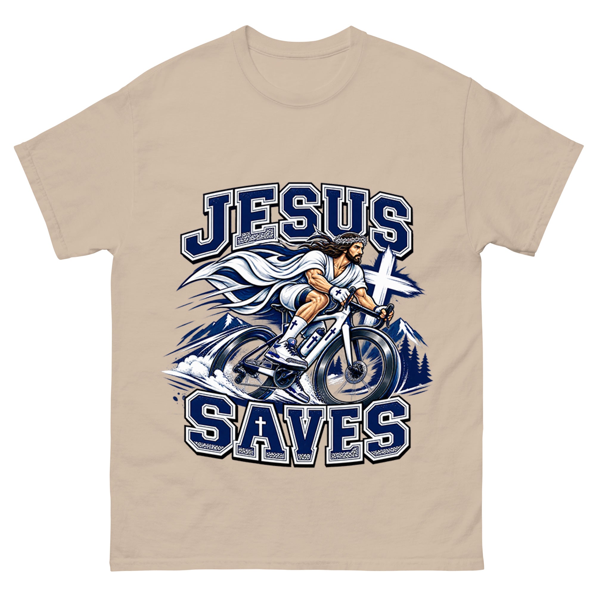 Jesus Save Cycling Unisex T-shirt