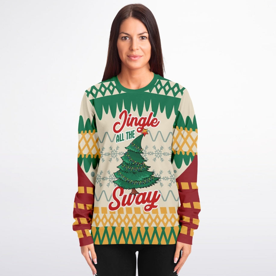Jingle All the Sway Christmas Sweater – Funny Ugly Holiday Sweatshirt