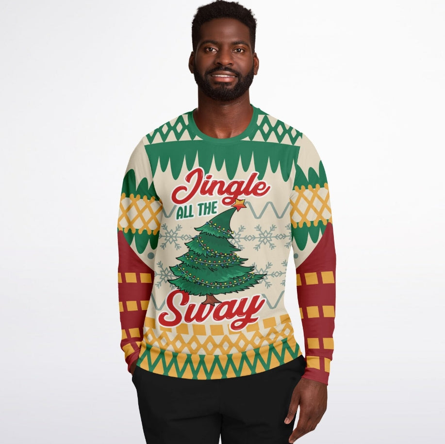 Jingle All the Sway Christmas Sweater – Funny Ugly Holiday Sweatshirt
