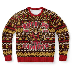 JRudolph the Red Nosed Gaindeer Ugly Christmas Sweater