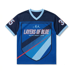 Layers Of Blue Mesh Jersey Matching Awake NY x Air Jordan 6 Retro Blueberry Jersey