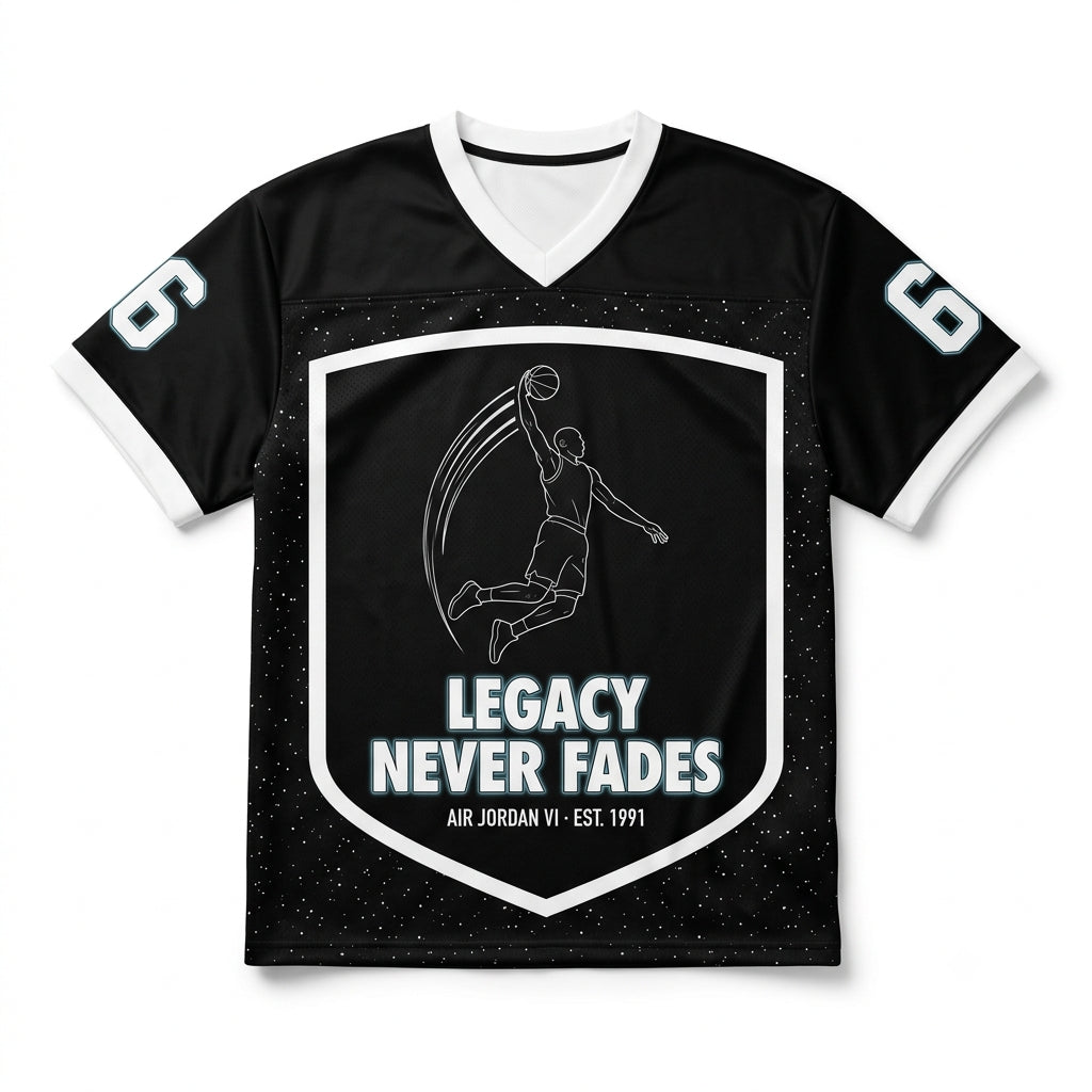 Legacy Never Fades Mesh Jersey Matching Air Jordan 6 Retro Oreo 2026 Jersey