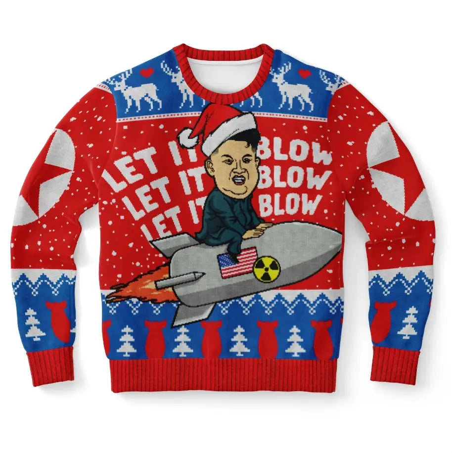 Let It Blow Ugly Christmas Sweater