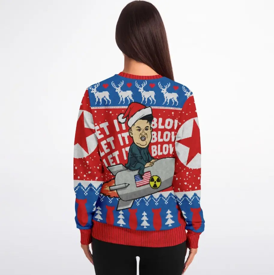Let It Blow Ugly Christmas Sweater