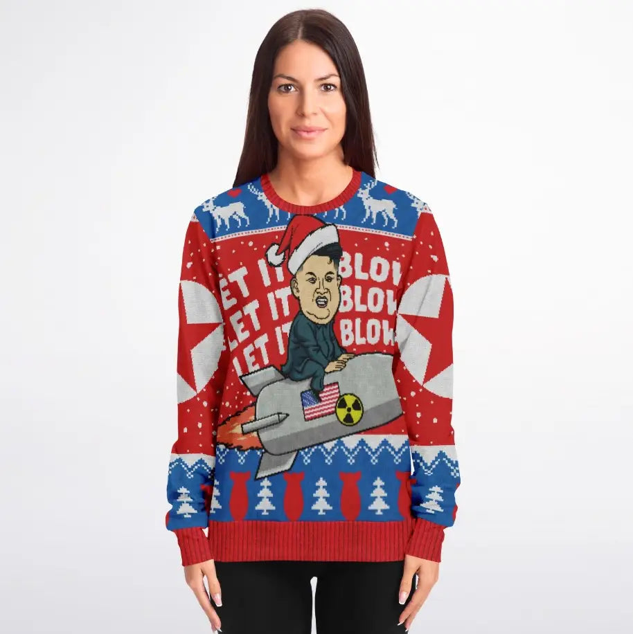 Let It Blow Ugly Christmas Sweater