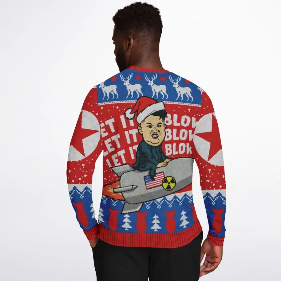 Let It Blow Ugly Christmas Sweater
