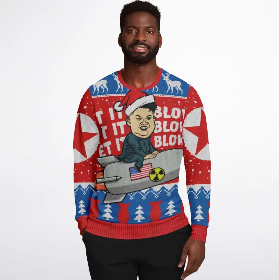 Let It Blow Ugly Christmas Sweater