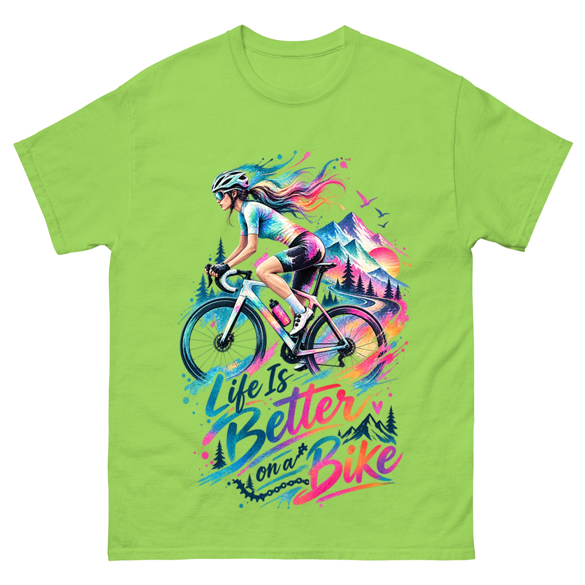 Life Is Better On A Bike - Women Cycling Sport Unisex Tee