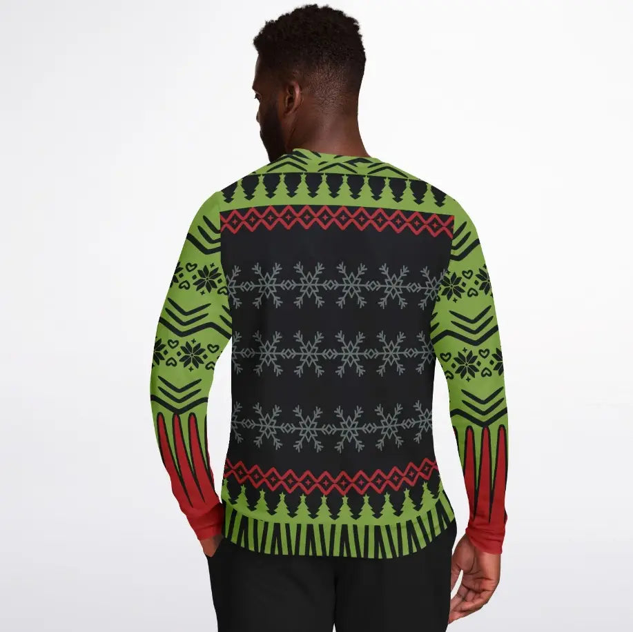 Lit AF Christmas Tree Ugly Christmas Sweater