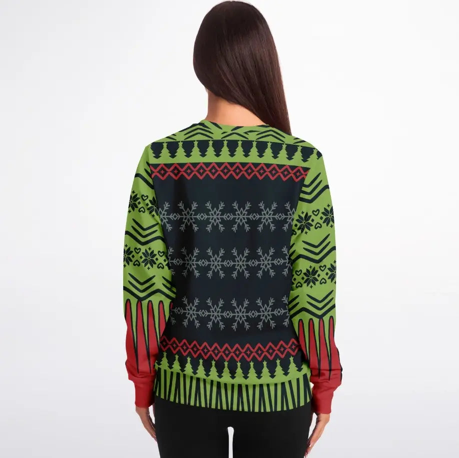 Lit AF Christmas Tree Ugly Christmas Sweater