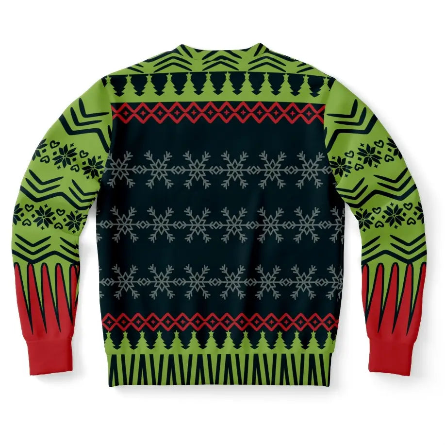 Lit AF Christmas Tree Ugly Christmas Sweater