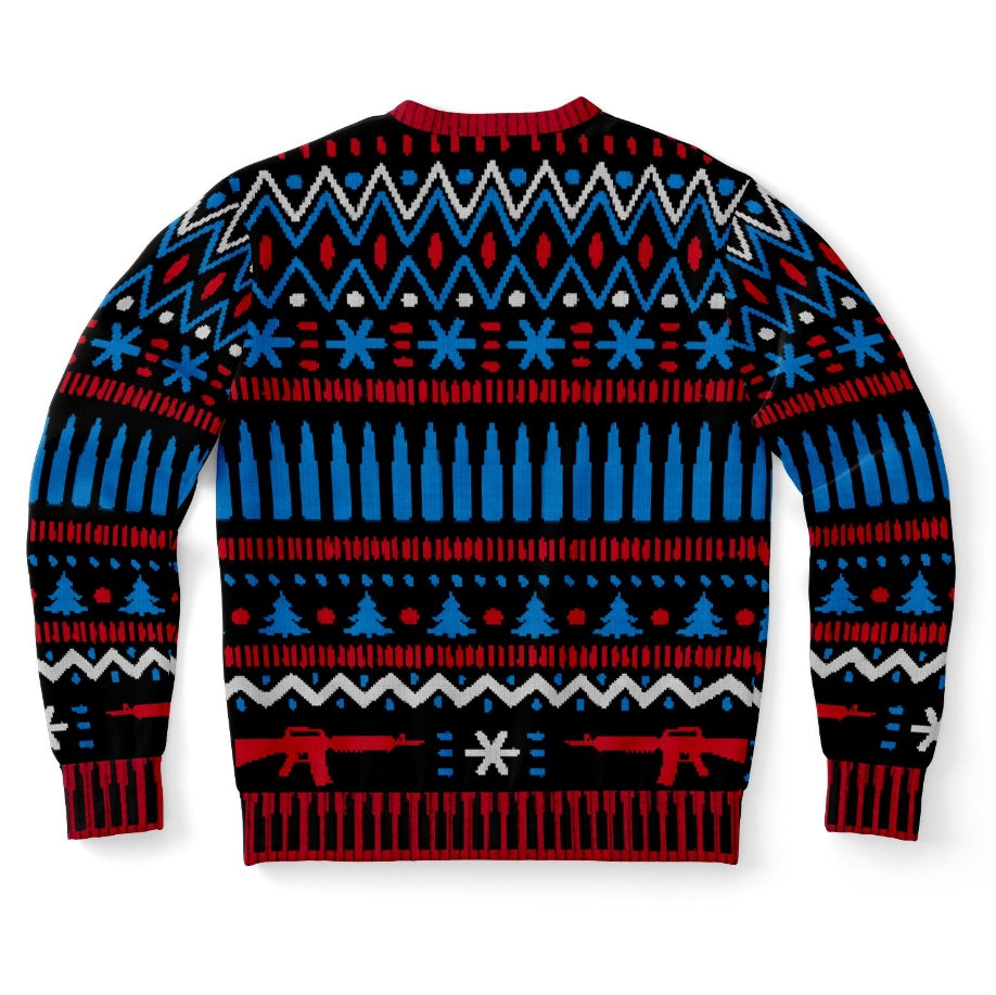 Living In An Ammo Wonderland Christmas Sweater – Funny Ugly Holiday Sweatshirt